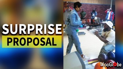 'Surprise Proposal at Bowling Alley Leaves Woman in Tears'