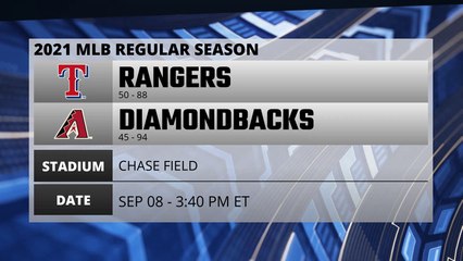 Rangers @ Diamondbacks Game Preview for SEP 08 -  3:40 PM ET