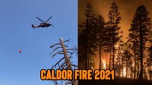 'Gripping Footage Shows Heroic Firefighters' Efforts to Put Out the Caldor Fire '