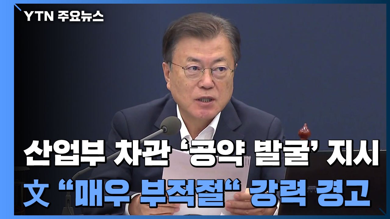 산업부 차관 '공약 발굴' 지시...文 "매우 부적절" 강력 경고 / YTN