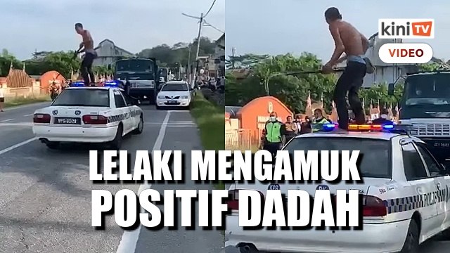 Lelaki mengamuk depan balai polis Gopeng positif dadah