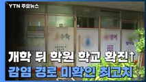 개학 뒤 학원·학교 감염↑...감염 경로 미확인 연일 최고치 / YTN