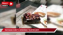 Pastadan 8 bin TL değerinde telefon çıktı