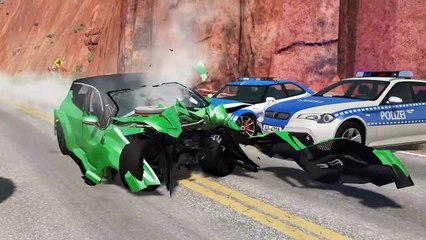 Cars vs Bollards #2 – BeamNG.Drive