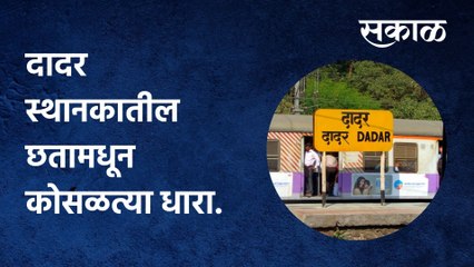 Dadar: दादर स्थानकातील छतामधून कोसळत्या धारा