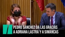 Pedro Sánchez da las gracias a Adriana Lastra y a Rafael Simancas