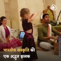 Little Girl Dancing On Lord Rama's Bhajan