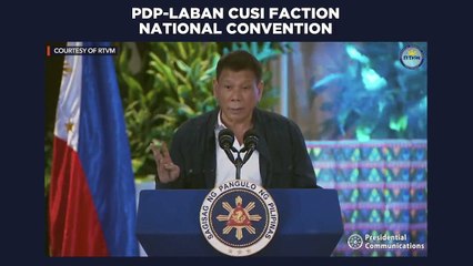 Download Video: PDP-Laban Cusi faction national convention