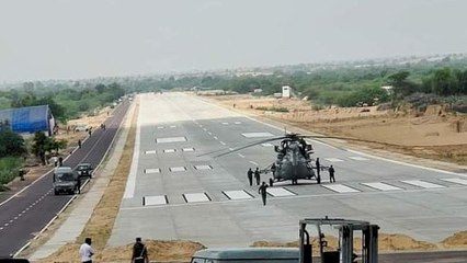 VIDEO : भारत-PAK बॉर्डर पर IAF ने रचा इतिहास, रेगिस्तान का NH बना लड़ाकू विमानों का 'रनवे'