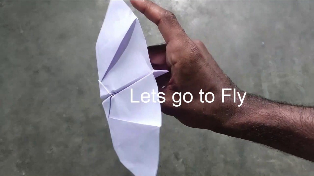 Paper airplane like bat