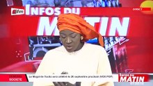 Infos du matin - 08 Septembre 2021 - Miroir Régional (Ndiagne) avec Thierno Fall