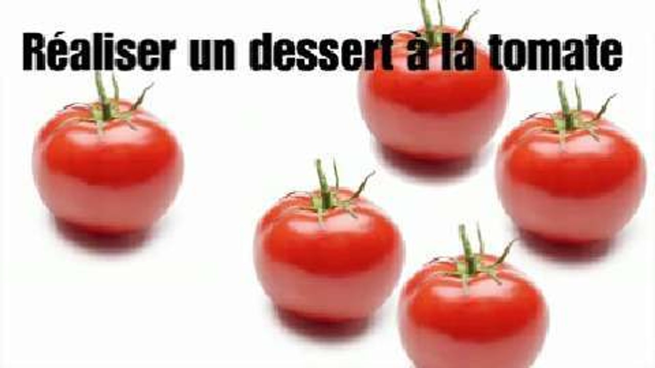 Le défi gourmand du chef Frédéric Duca : réaliser un dessert à la tomate