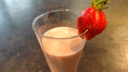 Smoothie fraises amande