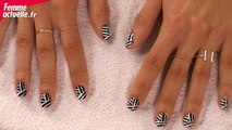 Un nail art graphique