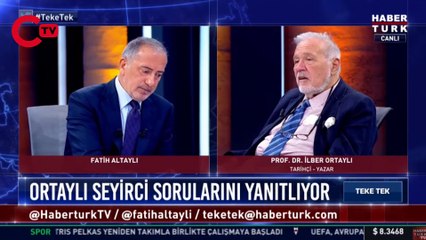 Fatih Altaylı'nın 'cevap vermezsin' dediği soruya Ortaylı'dan yanıt