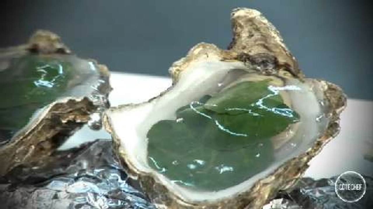 Les huîtres en gelée d'eau de mer de Marc Meneau