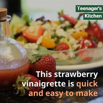 Fresh and Creamy Strawberry Salad Dressing Recipe | Teenager's Kitchen