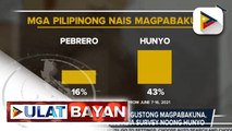 Bilang ng mga Pilipinong gustong magpabakuna, tumaas base sa Pulse Asia survey noong Hunyo ; US CDC, may rekomendasyon para mas mahikayat ang mga nagdadalawang-isip magpabakuna