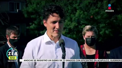 Atacan con piedras a Justin Trudeau durante un mitin
