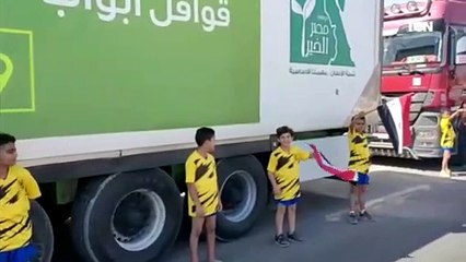 وصول قافلة أبواب الخير الي محافظة شمال سيناء