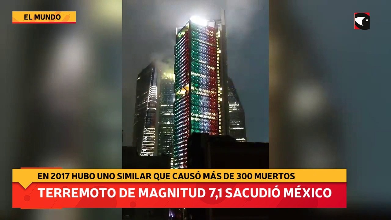 Terremoto de magnitud 7,1 sacudió México
