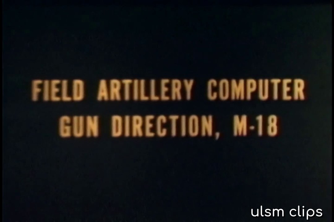 Portable Field Artillery Computer (1964)