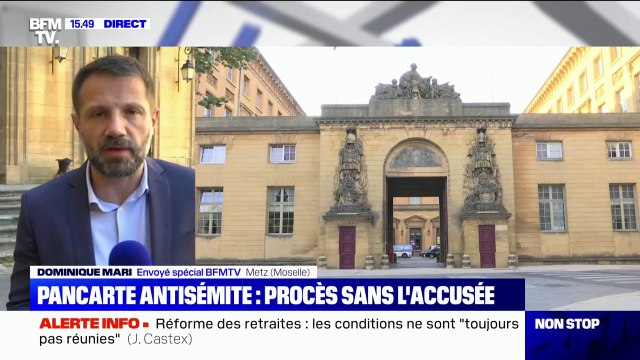 Pancarte antisémite: l'accusée est absente du procès qui se tient ce mercredi au tribunal correctionnel de Metz