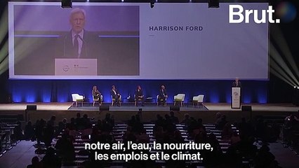 "Ne fuyez pas !" : Harrison Ford livre un plaidoyer pour la planète et la jeunesse