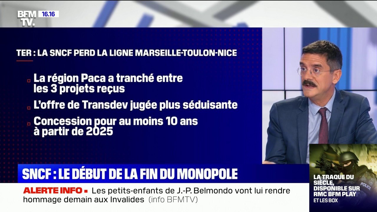 La SNCF sur le point de perdre l'exploitation du TER Marseille-Nice au profit de Transdev