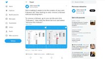 Twitter prueba la opción de eliminar seguidores sin tener que bloquearles