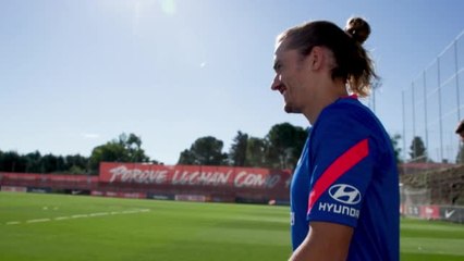 Download Video: Griezmann receives warm welcome at Atletico training