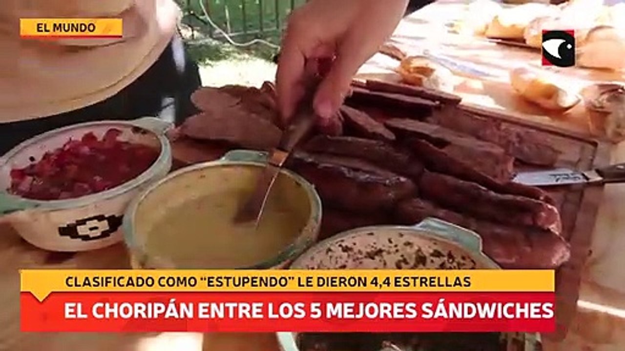 El choripán entre los 5 mejores sándwiches