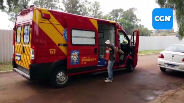 Trabalhador sofre queda de escada em obra no Bairro Maria Luiza