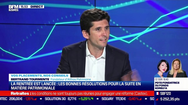 Bertrand Tourmente (Althos Patrimoine) : Les bonnes résolutions pour la suite en matière patrimoniale - 08/09