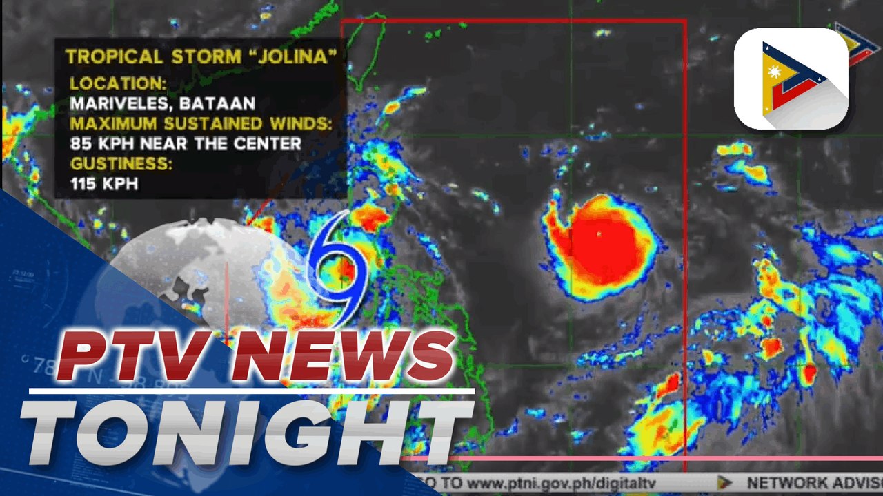 ‘Jolina' maintains strength while traversing Bataan