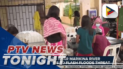 Download Video: Residents near Marikina River evacuated due to flash floods threat; COVID-19 vaccinations in some areas in NCR put off due to flooding