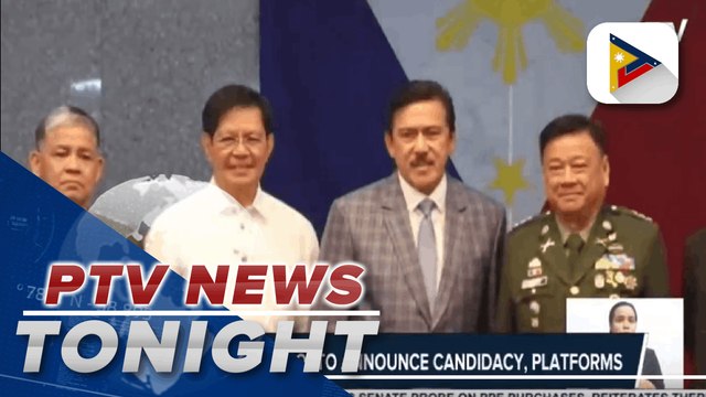 Sen. Lacson, SP Sotto announce candidacy, platforms | via @eunicesamonteptv