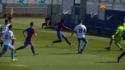 Partidillo de entrenamiento del Barça ante el Prat, equipo de Segunda Federación