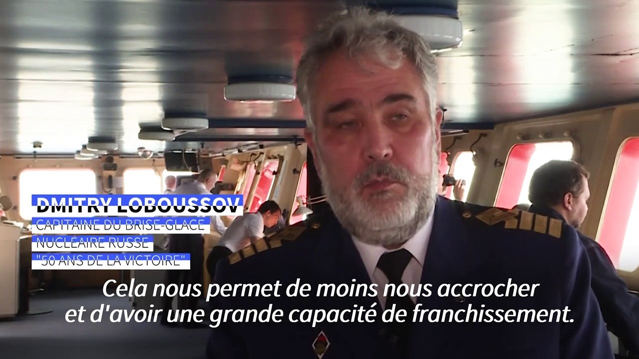 Pôle Nord: un brise-glace nucléaire russe profite du réchauffement climatique