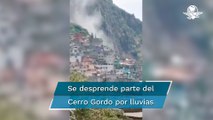 Ecatepec: registran deslave del Cerro Gordo por lluvias; siguen las inundaciones