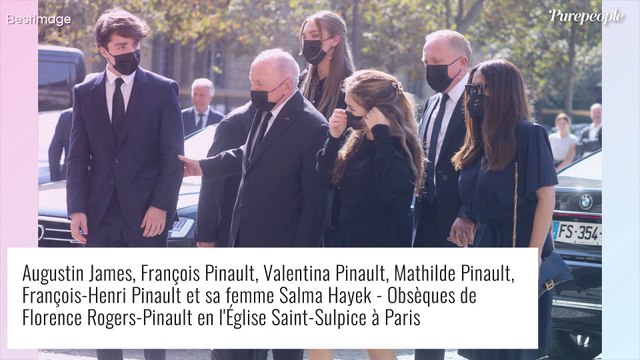 Obsèques de Florence Pinault : Salma Hayek, son mari François-Henri et les enfants soudés