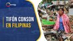 Al menos 12 desaparecidos y 12.000 afectados por tifón Conson en Filipinas