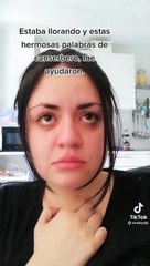 estaba llorando y estas hermosas palabras de cancerbero, me ayudaron