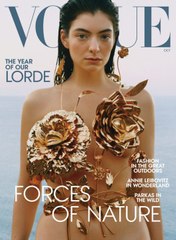 Lorde Wore Gold Flowers as a Top on the Cover of Vogue