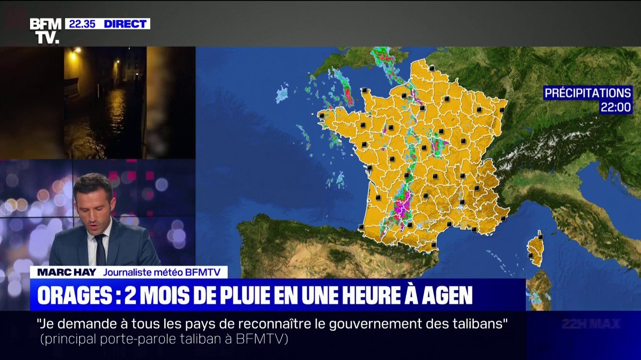 Deux mois de pluie sont tombés en moins de deux heures à Agen