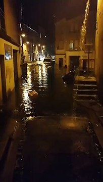 Água atinge dois metros de altura nas ruas de Agen após chuvas torrenciais