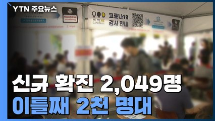 신규확진 2,049명, 이틀째 2천 명대...추석 연휴 풍선효과 우려 / YTN