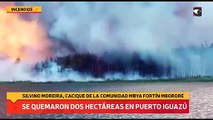 Se quemaron dos hectáreas en Puerto Iguazú