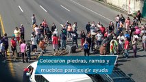 Damnificados en Ecatepec bloquean autopista México-Pachuca; exigen apoyo tras inundaciones