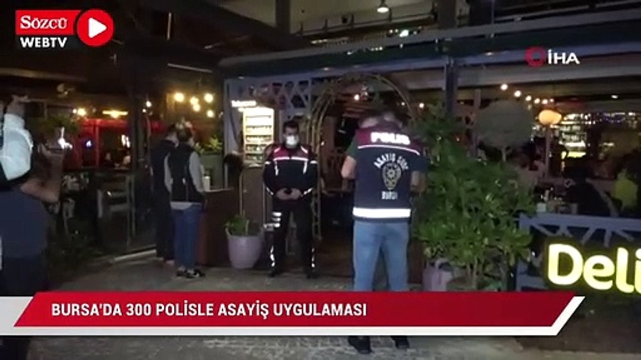 Bursa'da 300 polisin katıldığı asayiş uygulaması yapıldı